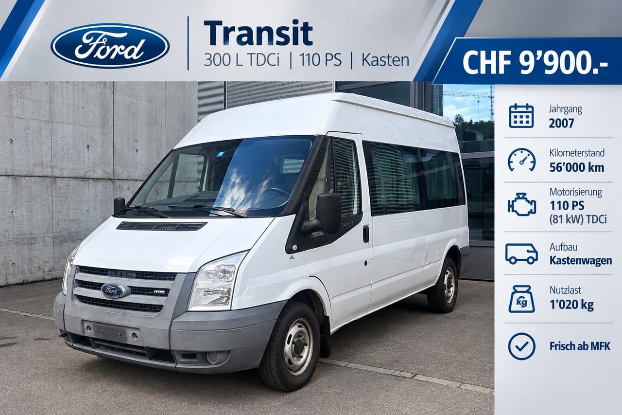 FORD Transit 2.2 TDCi 300 L frisch ab MFK | 56000km