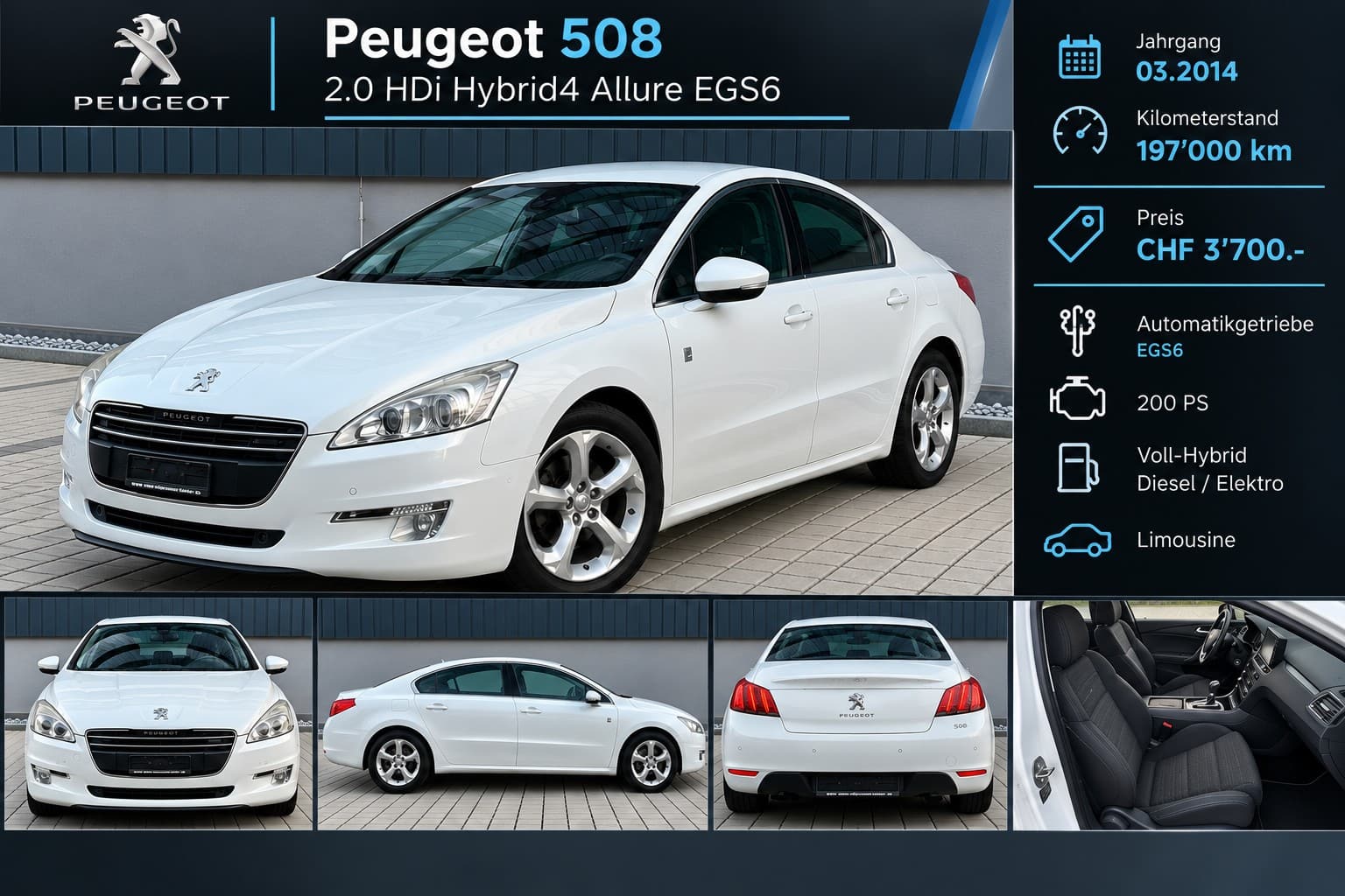 PEUGEOT 508 2.0 HDI Hybrid4 Allure EGS6 - Bild 1